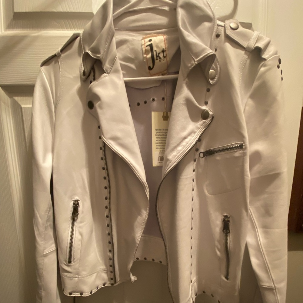White Leather Jacket